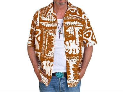 Medium Size Vintage 90s Hawaiian Cotton Shirt by Jantzen - Retro Beachwear Collectible-AJ357 Studio