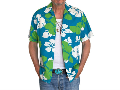 Vintage 60s Hawaiian Cotton Shirt Made in Hawaii | Size M-AJ357 Studio