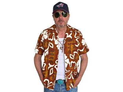 Vintage 60s Hawaiian Cotton Shirt Made in Hawaii | Size Medium-AJ357 Studio