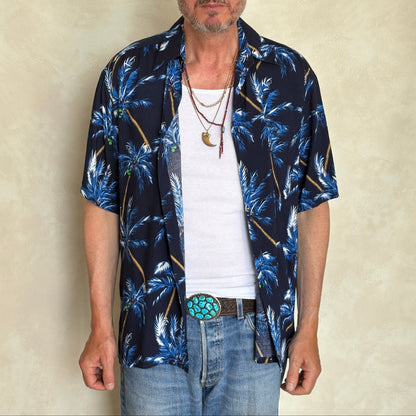 Vintage 90s Hawaiian Rayon Shirt by Puritan | Size Medium-AJ357 Studio