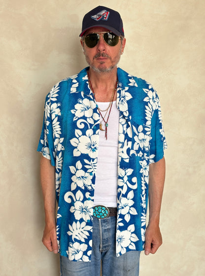 Vintage 90s Original Hawaiian Rayon Shirt - Size Med | USA Vintage BCN-AJ357 Studio