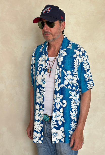 Vintage 90s Original Hawaiian Rayon Shirt - Size Med | USA Vintage BCN-AJ357 Studio