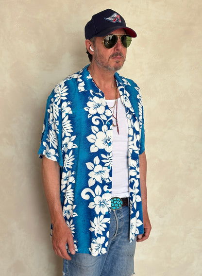 Vintage 90s Original Hawaiian Rayon Shirt - Size Med | USA Vintage BCN-AJ357 Studio