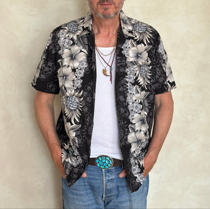 Size Med. Made In USA Vintage 80s Hawaiian cotton shirt.-AJ357 Studio