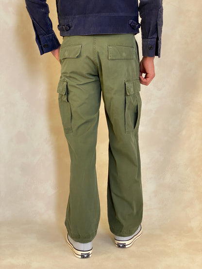 Small Reg. 1968 Authentic US Army Vietnam War Era OG-107 Jungle Pants-military-AJ357 Studio