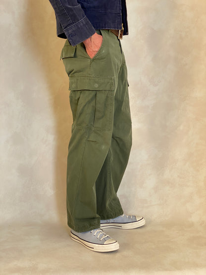 Small Reg. 1968 Authentic US Army Vietnam War Era OG-107 Jungle Pants-military-AJ357 Studio