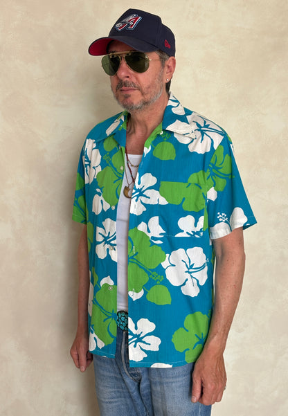 Vintage 60s Hawaiian Cotton Shirt Made in Hawaii | Size M-AJ357 Studio