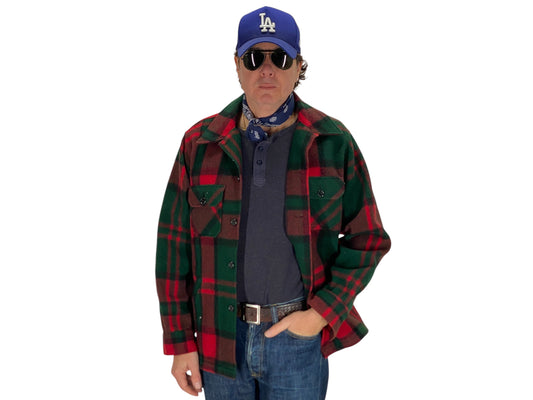 Size Large. Vintage L.L. Bean Wool Plaid Jacket – 4 Pockets – Made in USA - USA Vintage Bcn
