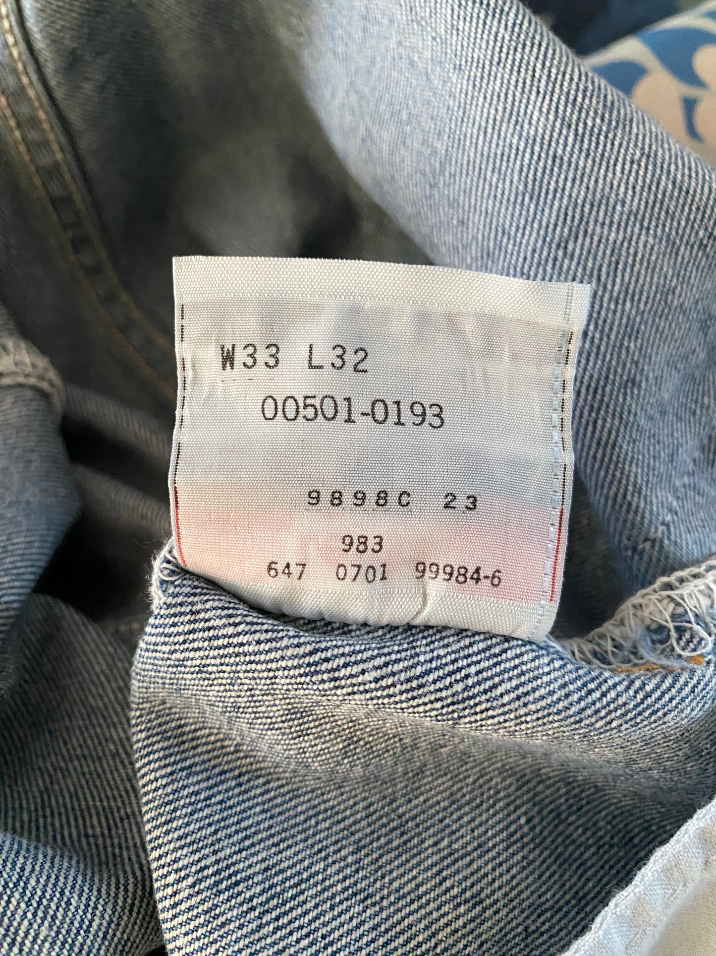 33X32 Levi’s vintage 501 jeans Made In Mexico in 2001-military-AJ357 Studio