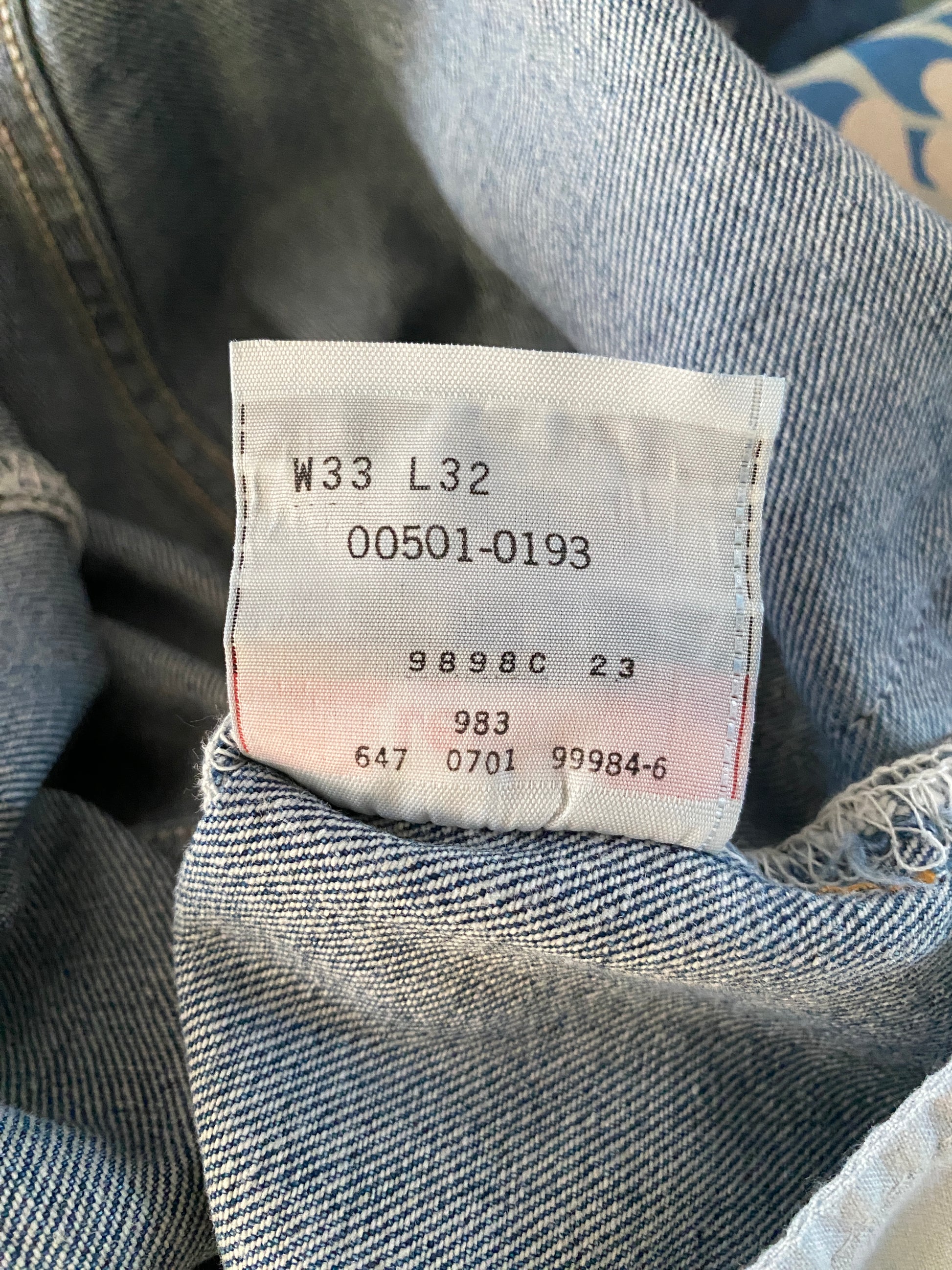 33X32 Levi’s vintage 501 jeans Made In Mexico in 2001-military-AJ357 Studio