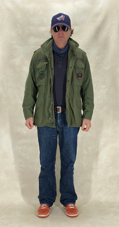 Small Reg. Authentic 1987 US Air Force M-65 Field Jacket – Vintage Military Coat Made in USA-AJ357 Studio