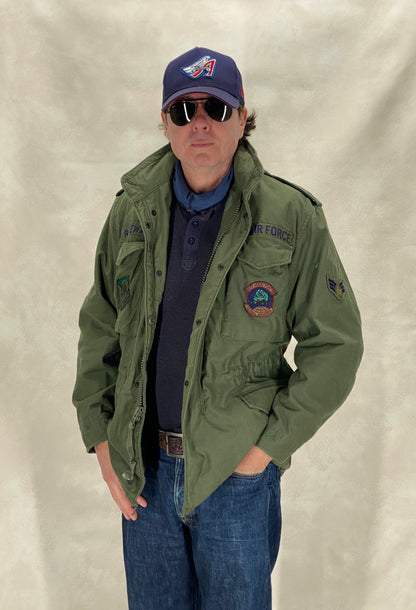Small Reg. Authentic 1987 US Air Force M-65 Field Jacket – Vintage Military Coat Made in USA-AJ357 Studio