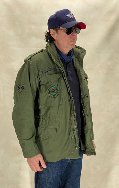 Small Reg. Authentic 1987 US Air Force M-65 Field Jacket – Vintage Military Coat Made in USA-AJ357 Studio