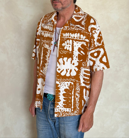 Medium Size Vintage 90s Hawaiian Cotton Shirt by Jantzen - Retro Beachwear Collectible-AJ357 Studio