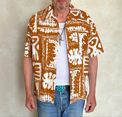 Medium Size Vintage 90s Hawaiian Cotton Shirt by Jantzen - Retro Beachwear Collectible-AJ357 Studio