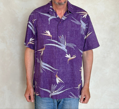 Small. Vintage 80s Hawaiian cotton shirt-AJ357 Studio