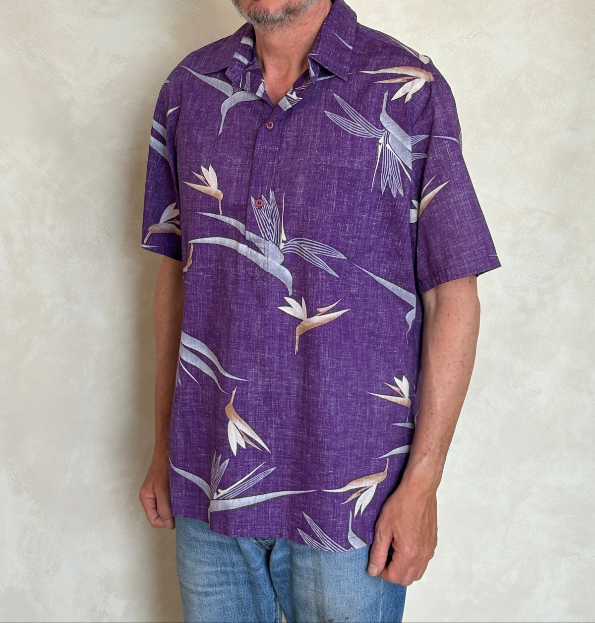 Small. Vintage 80s Hawaiian cotton shirt-AJ357 Studio