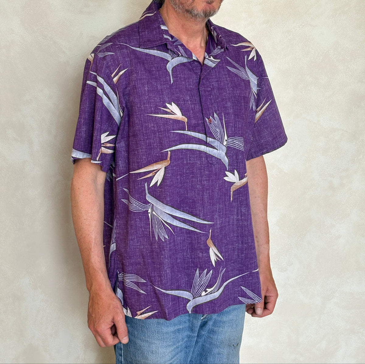 Small. Vintage 80s Hawaiian cotton shirt-AJ357 Studio