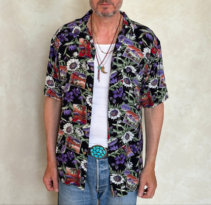 Vintage 90s Hawaiian Rayon Shirt by Puritan | Size Medium-AJ357 Studio