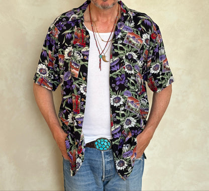 Vintage 90s Hawaiian Rayon Shirt by Puritan | Size Medium-AJ357 Studio
