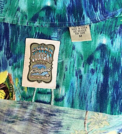 Vintage 90s Hawaiian Rayon Shirt by Ocean Current | Size Medium-AJ357 Studio
