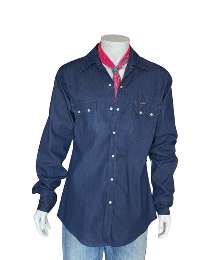 Size Medium Dee Cee 70s Denim Shirt New Old Stock - Made in USA-AJ357 Studio