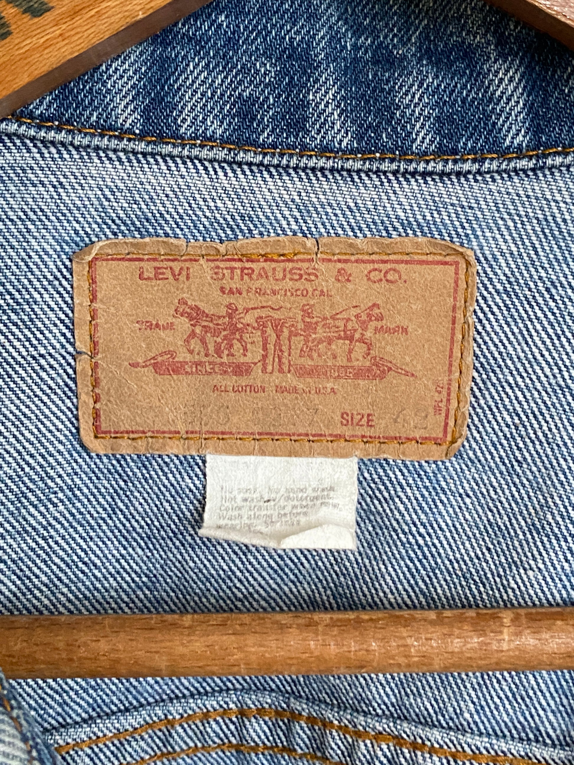 Size 42US / 52EU .Vintage Levis 2 pockets made in USA in the 70s to the mid 80s - USA Vintage Bcn