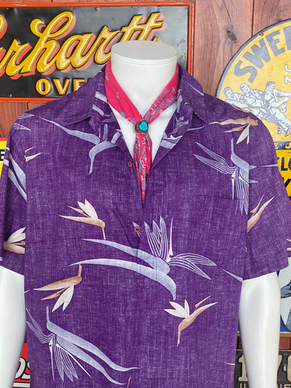 Small. Vintage 80s Hawaiian cotton shirt-AJ357 Studio