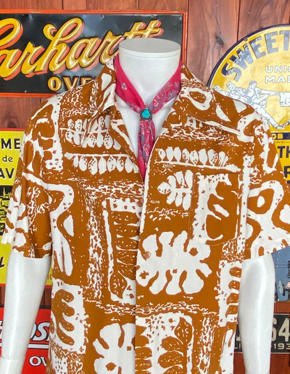 Medium Size Vintage 90s Hawaiian Cotton Shirt by Jantzen - Retro Beachwear Collectible-AJ357 Studio