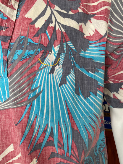 Large. Vintage 70s Hawaiian cotton shirt made by R.J.C Made in Hawaii-AJ357 Studio