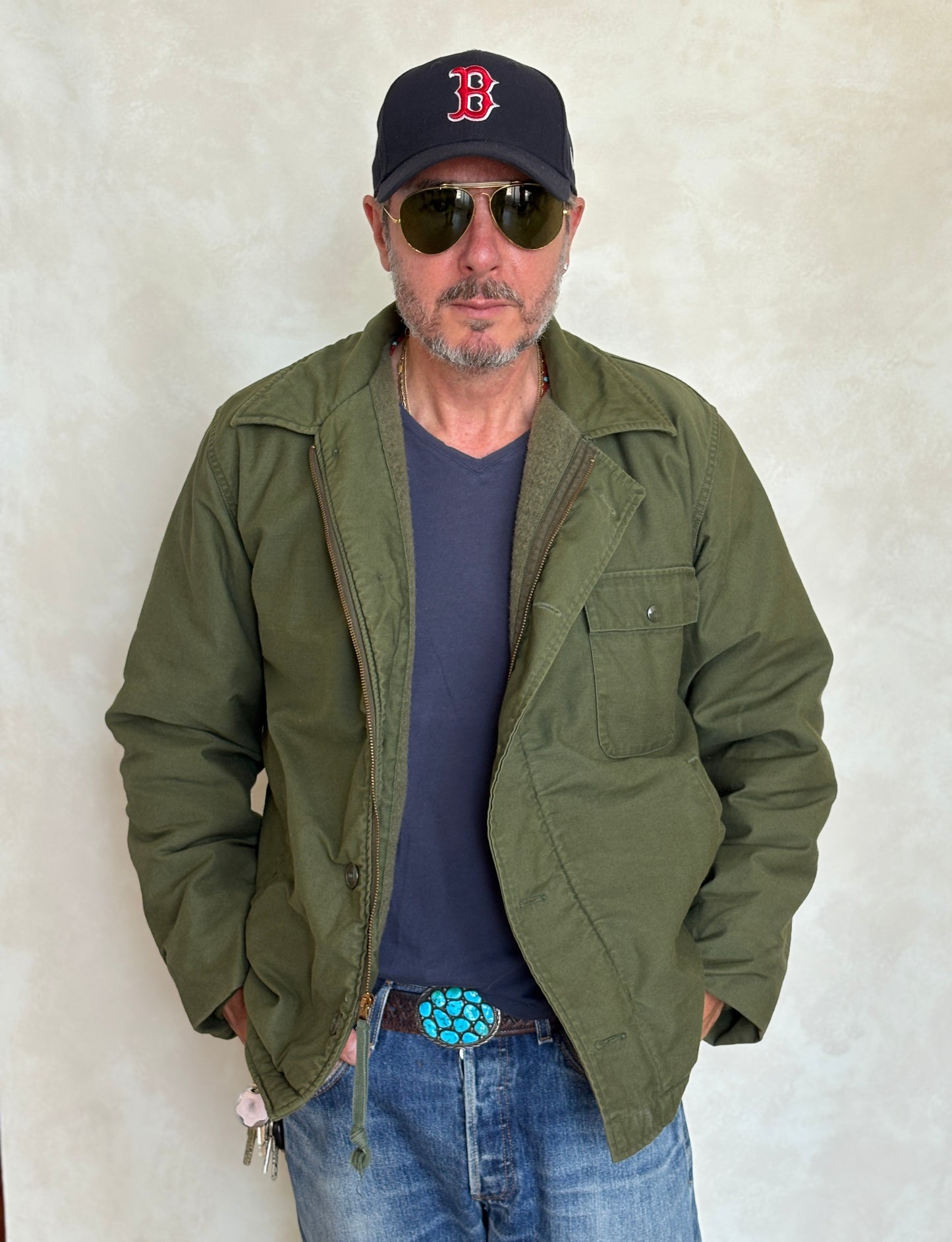Large. Authentic Vintage 1973 A2 US Navy deck jacket. USN - USA Vintage Bcn