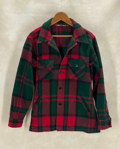 Size Large. .Vintage L.L. Bean Wool Plaid Jacket – 4 Pockets, Made in USA, Classic Outdoor Style-AJ357 Studio