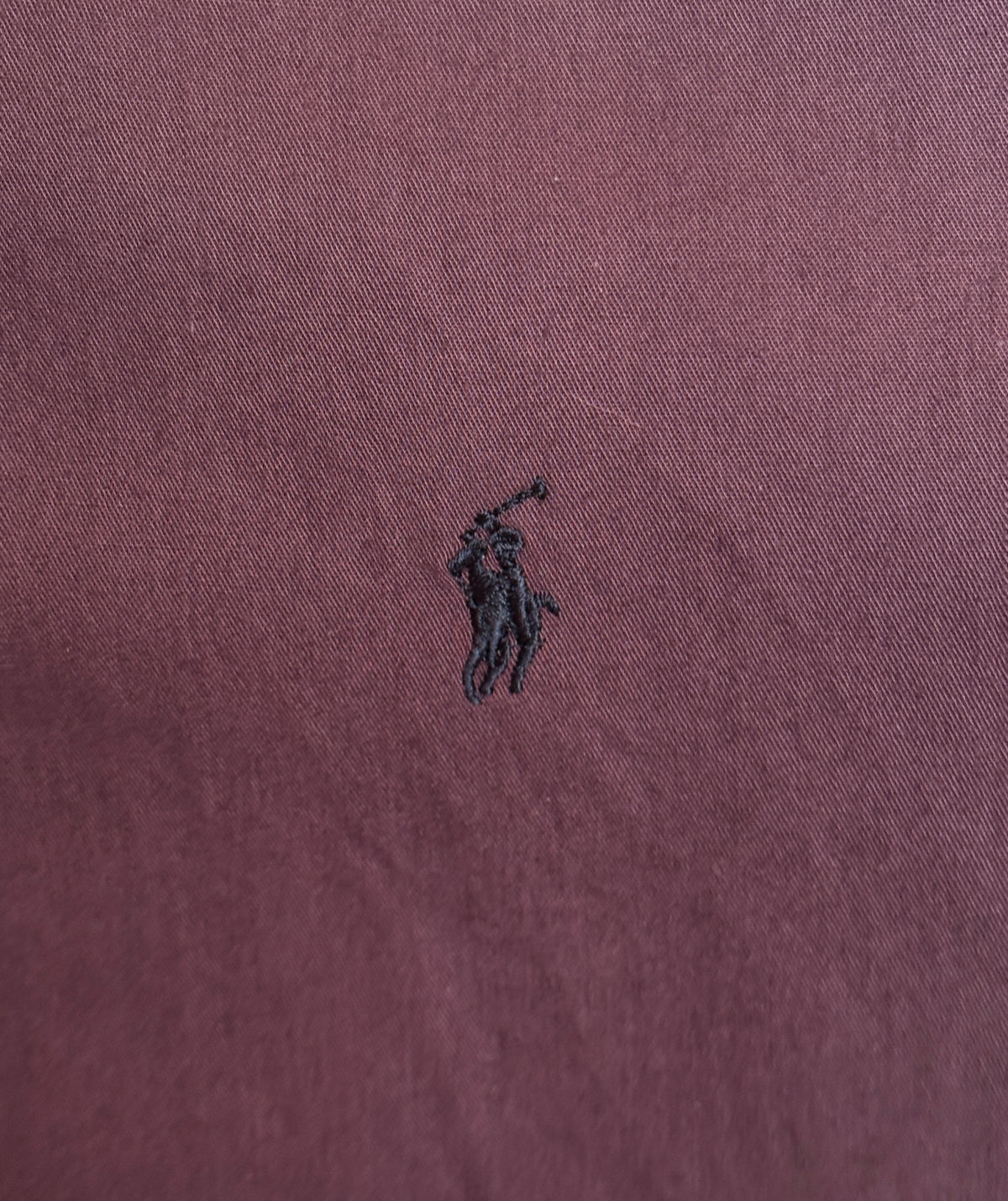Ralph Lauren BLAKE Button-Down Shirt Medium | Solid Burgundy 100% Cotton | Mens Classic Shirt-AJ357 Studio