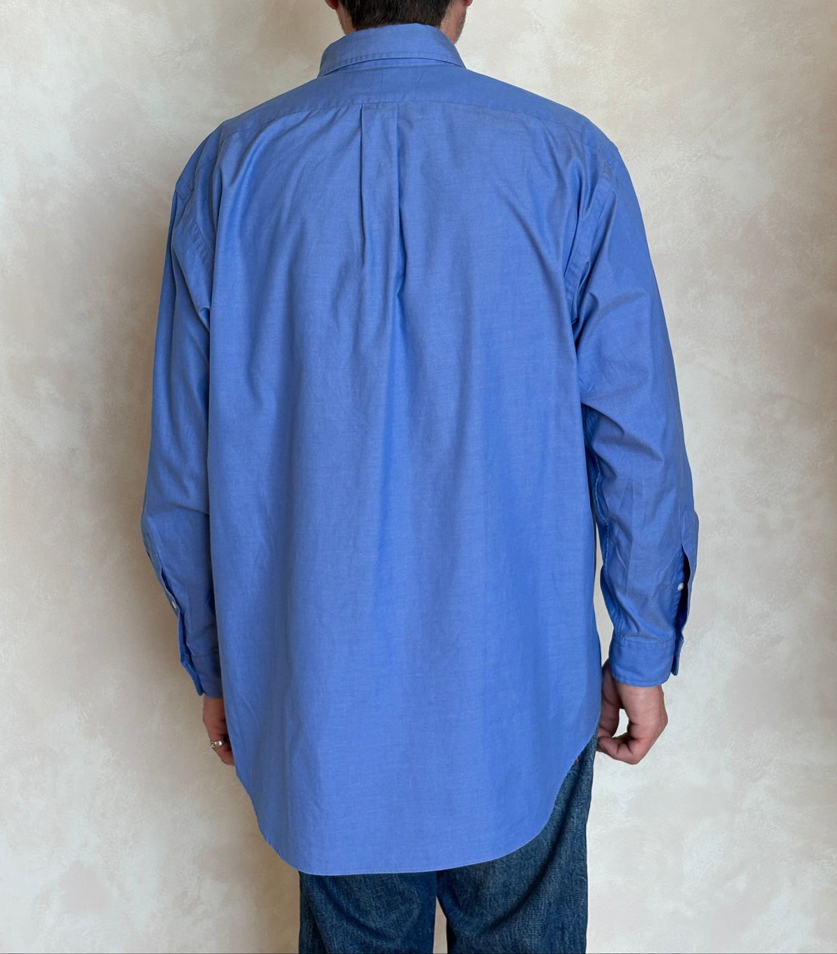 Ralph Lauren Yarmouth Shirt 16.5/34 Blue Pinpoint Oxford Cotton-AJ357 Studio