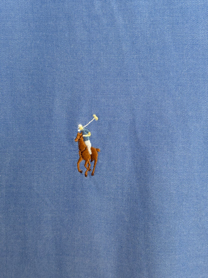 Ralph Lauren Yarmouth Shirt 16.5/34 Blue Pinpoint Oxford Cotton