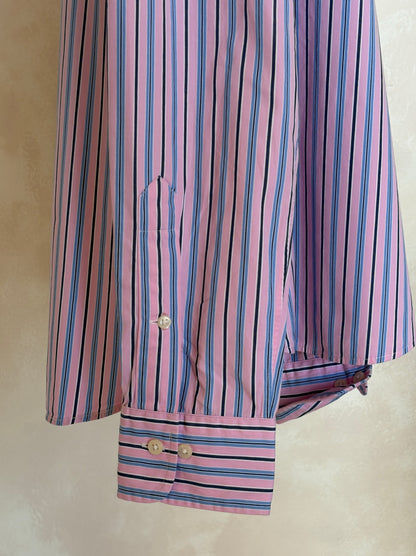 Polo Ralph Lauren Curham Classic Fit 15.5/35 Pink Stripe Cotton Shirt