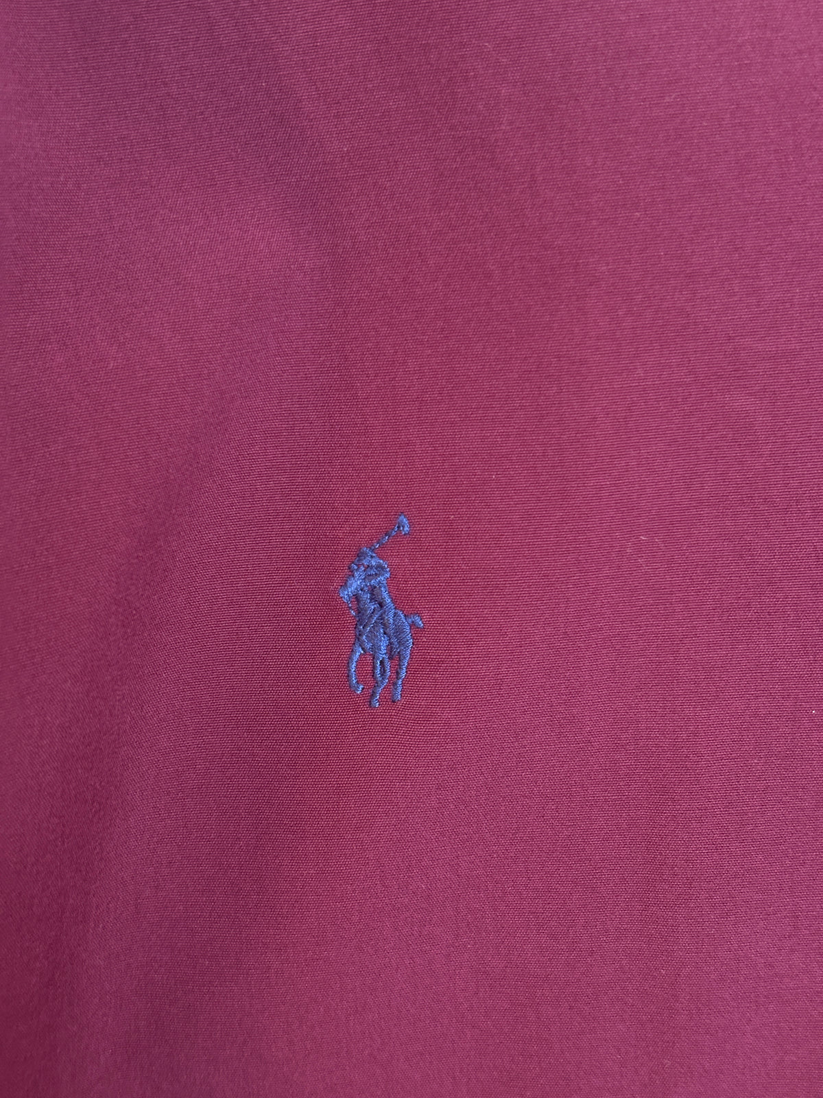 Ralph Lauren Classic Fit Shirt Large Burgundy Wine Cotton Vintage-AJ357 Studio