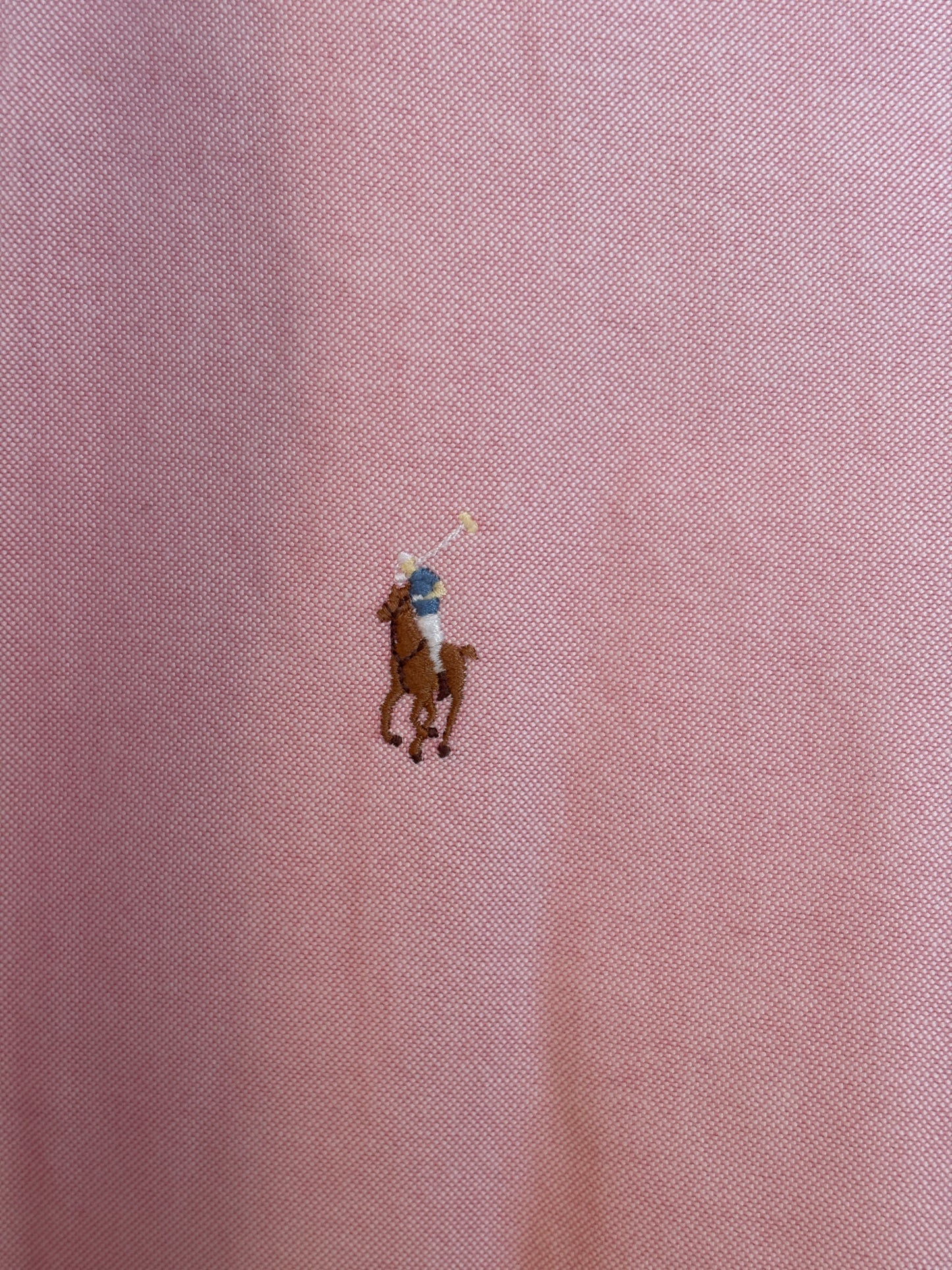 Ralph Lauren Yarmouth Shirt 15/33 Pink 100% Cotton Oxford Vintage