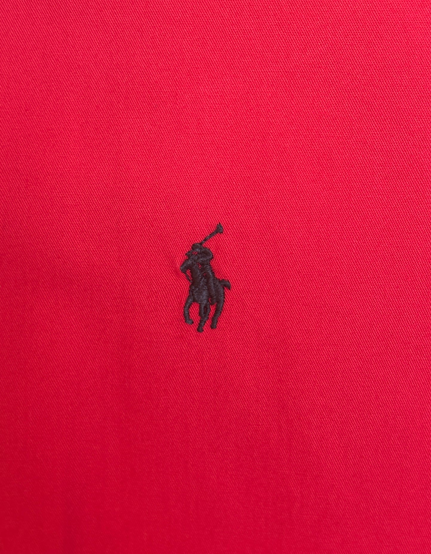 Ralph Lauren Shirt Large Red 100% Cotton Vintage Button Down