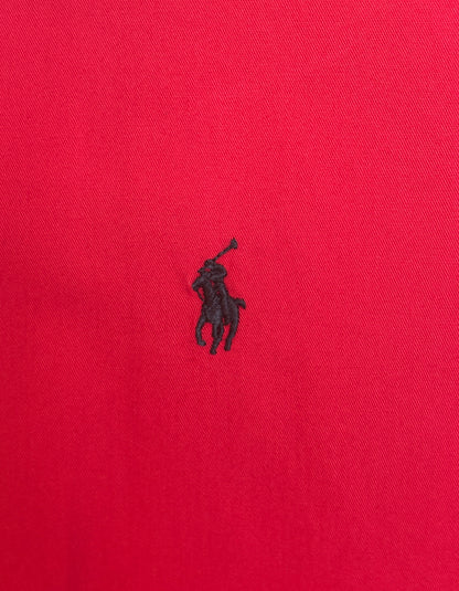 Ralph Lauren Shirt Large Red 100% Cotton Vintage Button Down