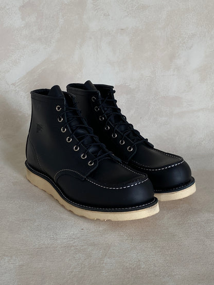 Size 10D / 43EU Red Wing 8130 Moc Toe Black Boots Made in USA (Second)-shoe-AJ357 Studio