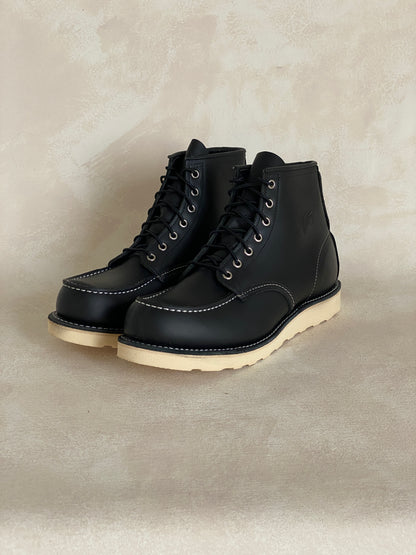 Size 10D / 43EU Red Wing 8130 Moc Toe Black Boots Made in USA (Second)-shoe-AJ357 Studio