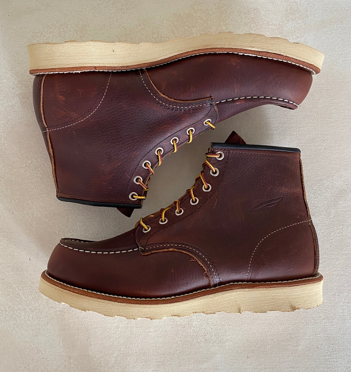 Size 9.5D RW 8138 Moc Toe Boots Made in USA (Seconds) - USA Vintage Bcn