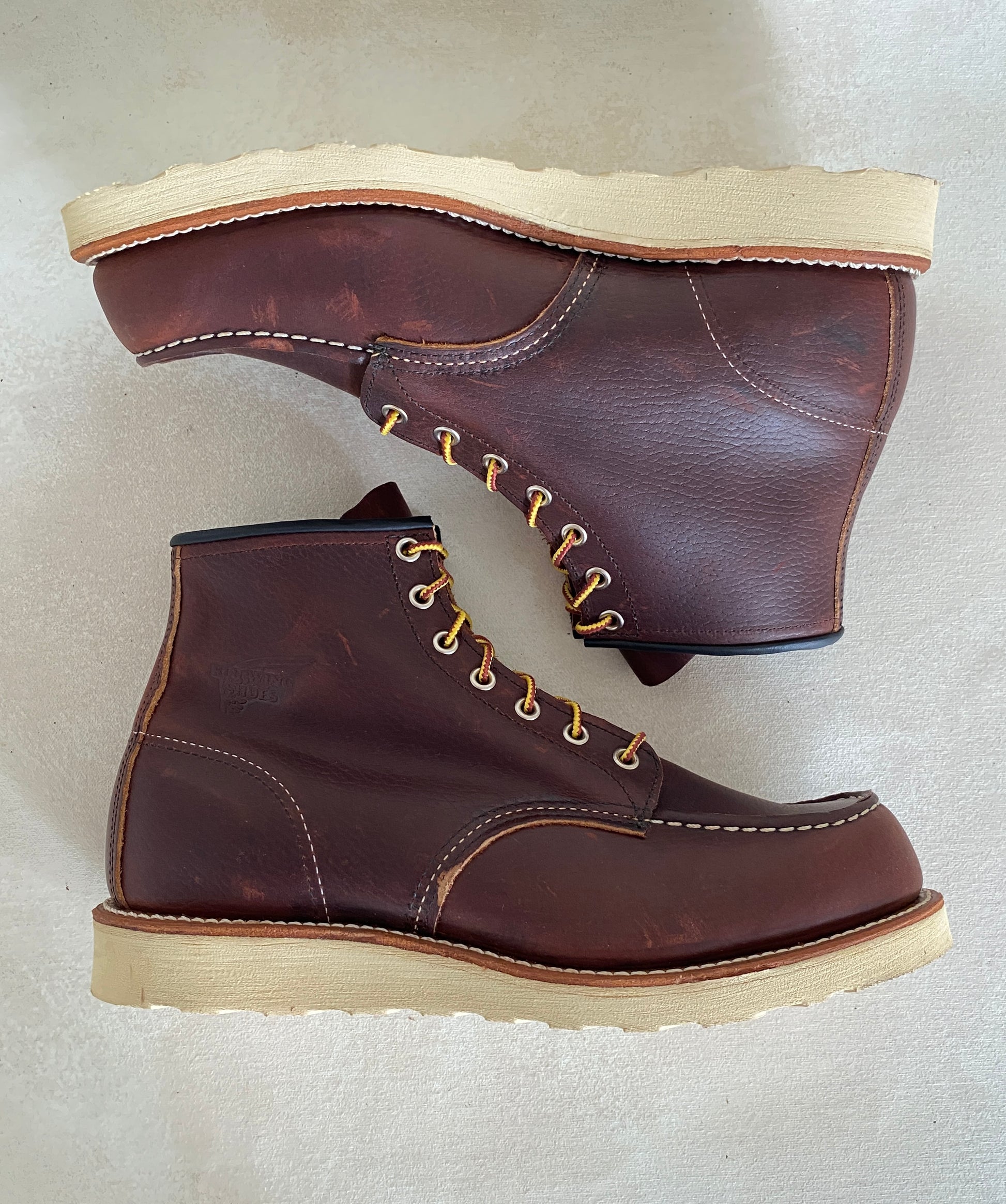 Size 9.5D RW 8138 Moc Toe Boots Made in USA (Seconds) - USA Vintage Bcn