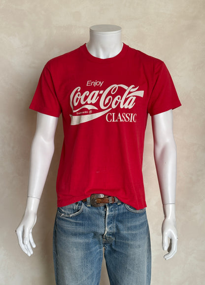 Size Large. Vintage 80s Coca-Cola T-Shirt – Made in USA-AJ357 Studio