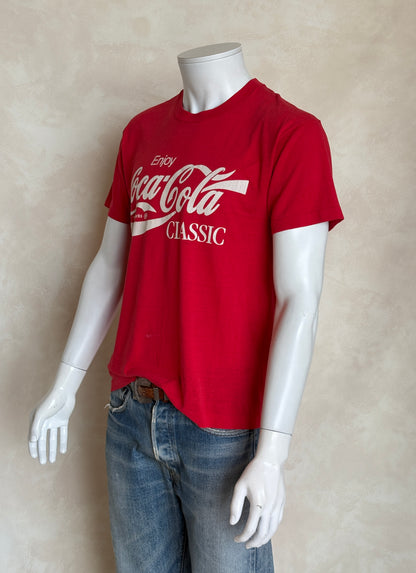 Size Large. Vintage 80s Coca-Cola T-Shirt – Made in USA-AJ357 Studio