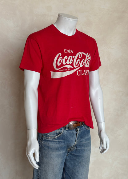 Size Large. Vintage 80s Coca-Cola T-Shirt – Made in USA-AJ357 Studio