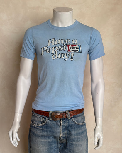 Small. 80s distressed vintage Pepsi-Cola t shirt-AJ357 Studio