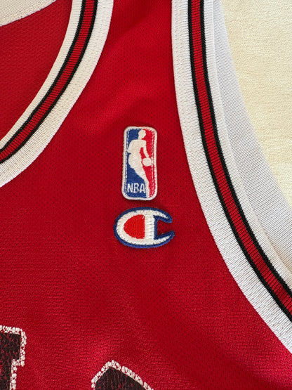 Champion Chicago Bulls #23 Jersey Size 48 Red Mesh Vintage 90s NBA Made in USA
