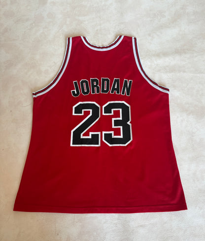 Champion Chicago Bulls #23 Jersey Size 48 Red Mesh Vintage 90s NBA Made in USA